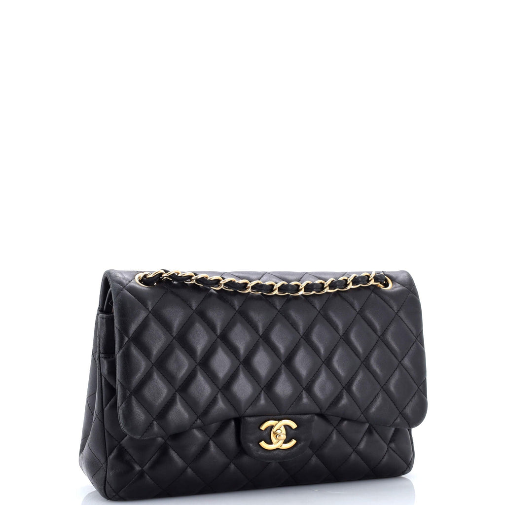 Classic Double Flap Bag Quilted Lambskin Jumbo