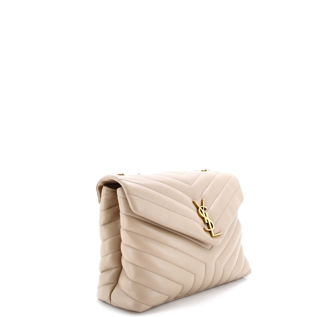 Loulou Shoulder Bag Matelasse Chevron Leather Medium