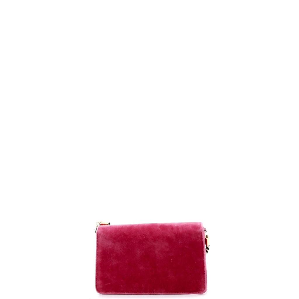 G Broadway Shoulder Bag Velvet with Crystals Small