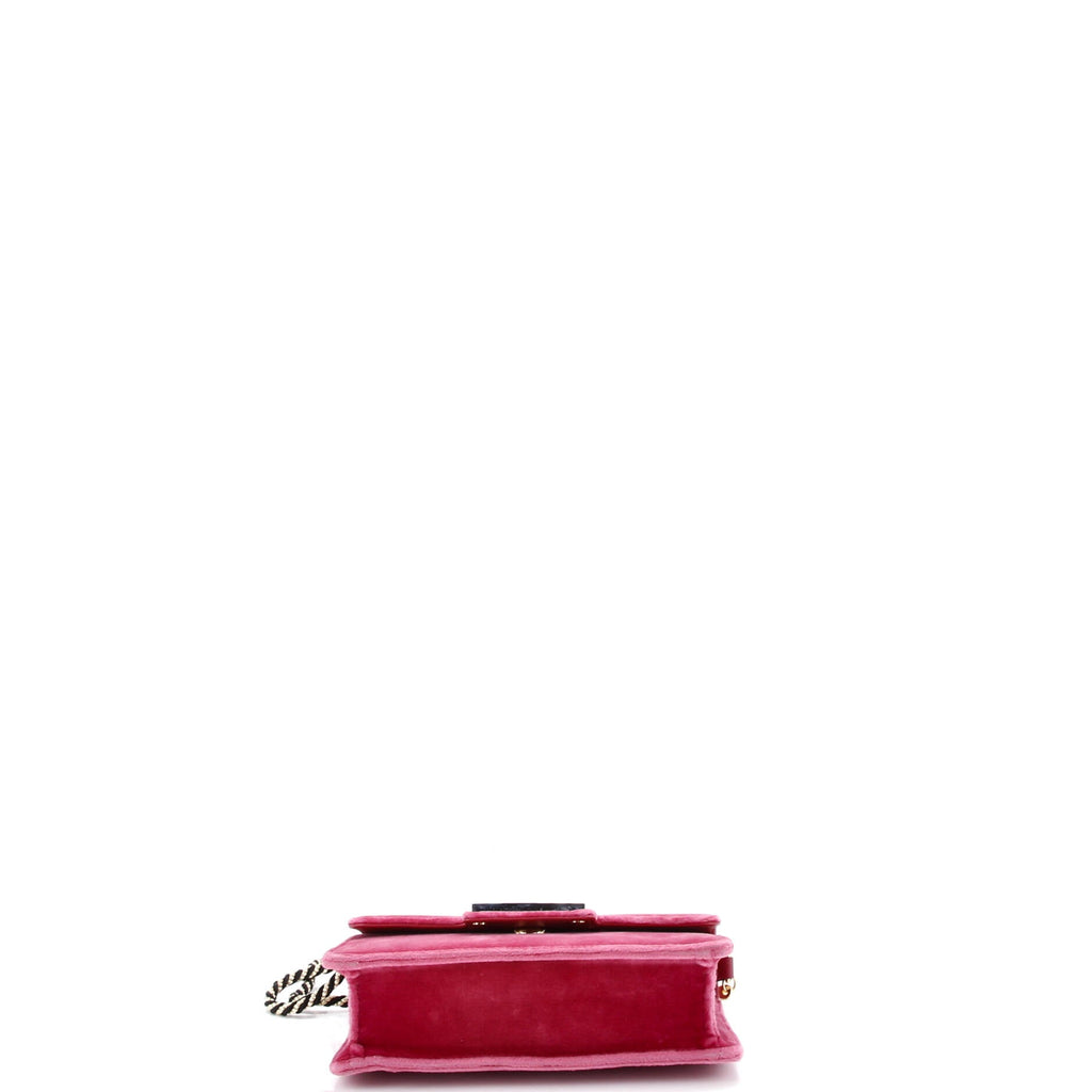 G Broadway Shoulder Bag Velvet with Crystals Small