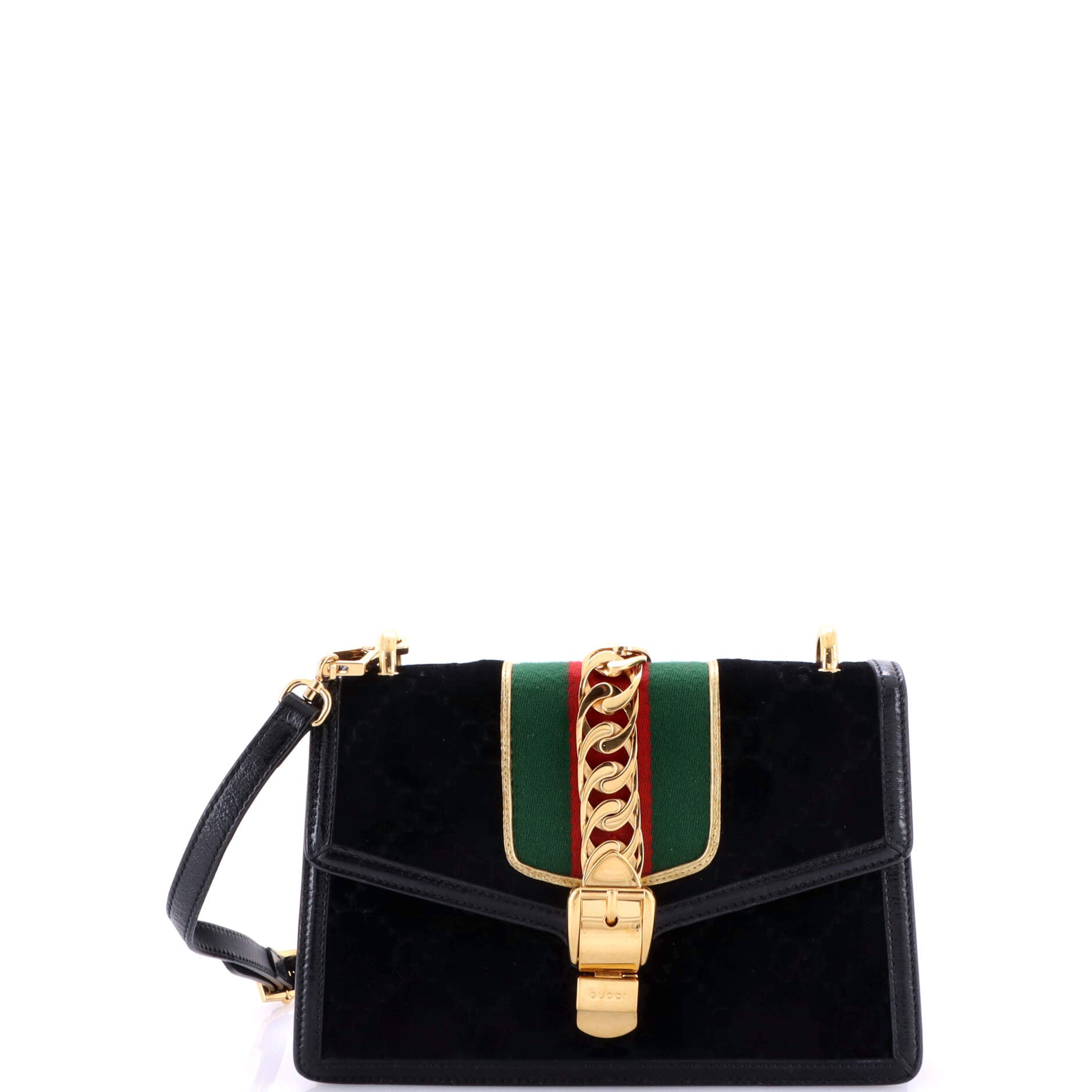 Sylvie Shoulder Bag GG Velvet Small