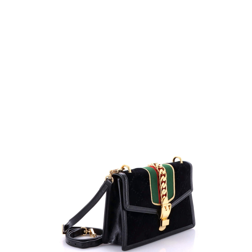 Sylvie Shoulder Bag GG Velvet Small