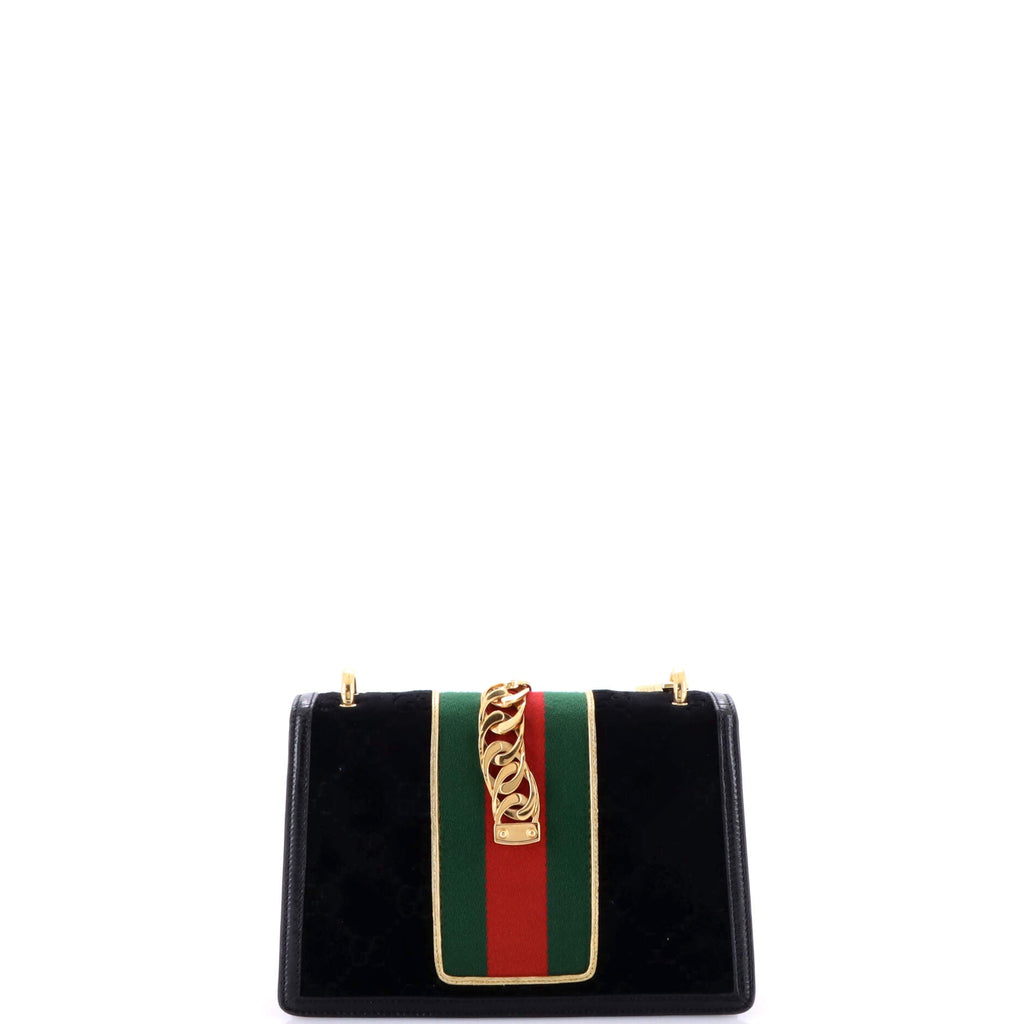 Sylvie Shoulder Bag GG Velvet Small