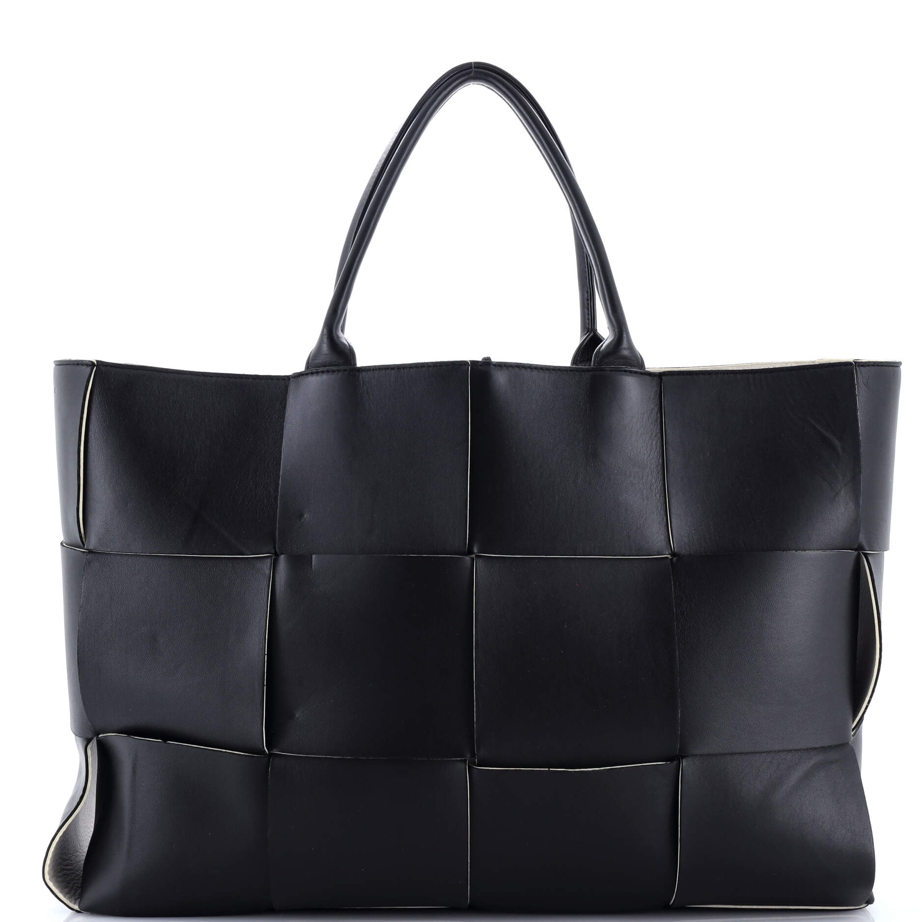 Arco Tote Maxi Intrecciato Leather Large