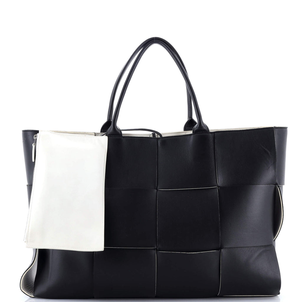 Arco Tote Maxi Intrecciato Leather Large