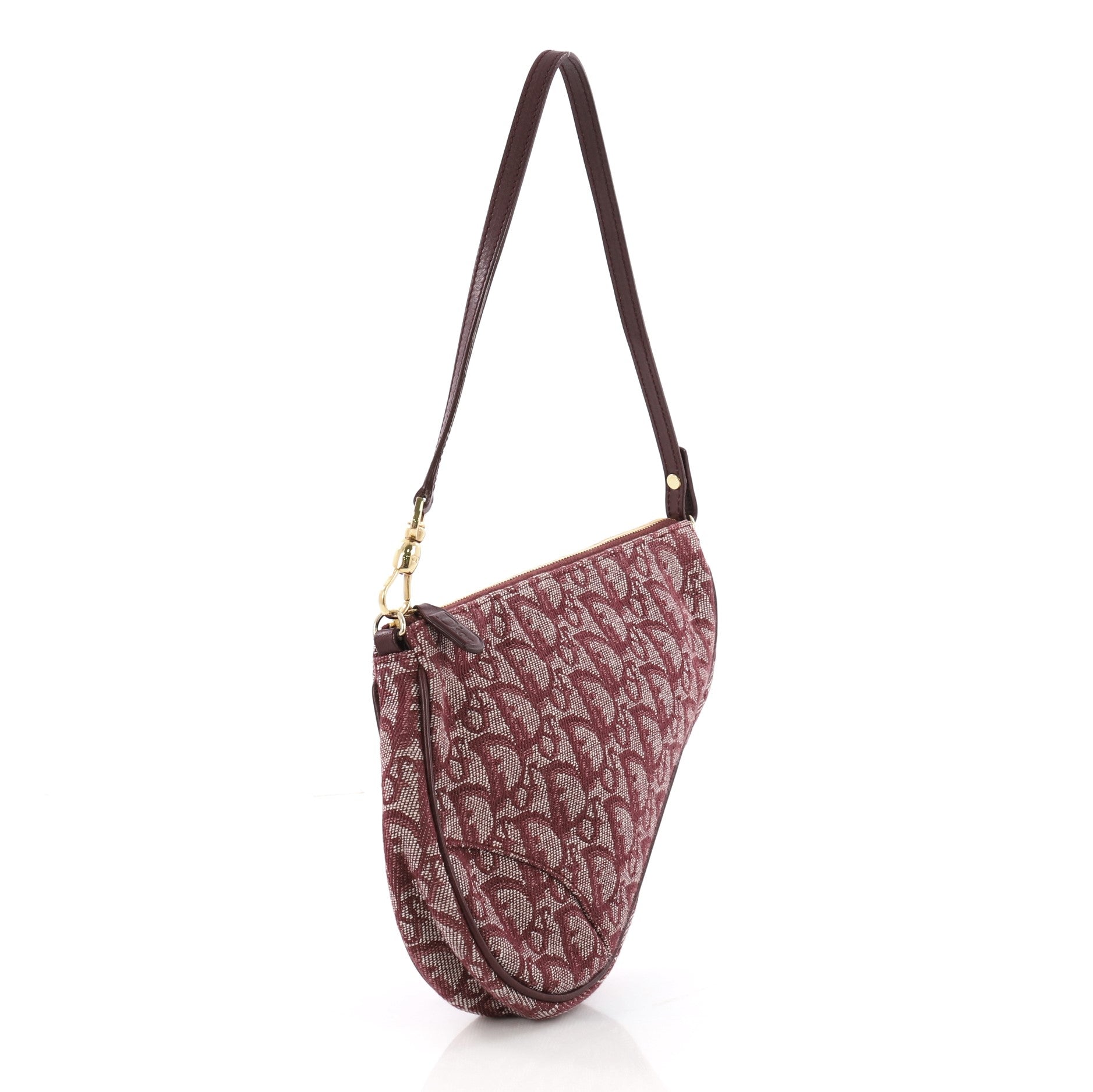 Vintage Saddle Bag Diorissimo Canvas Mini