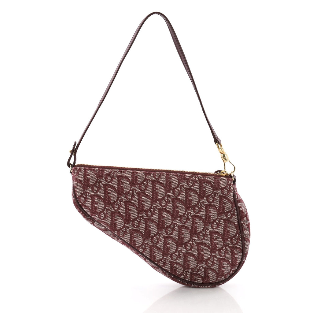 Vintage Saddle Bag Diorissimo Canvas Mini