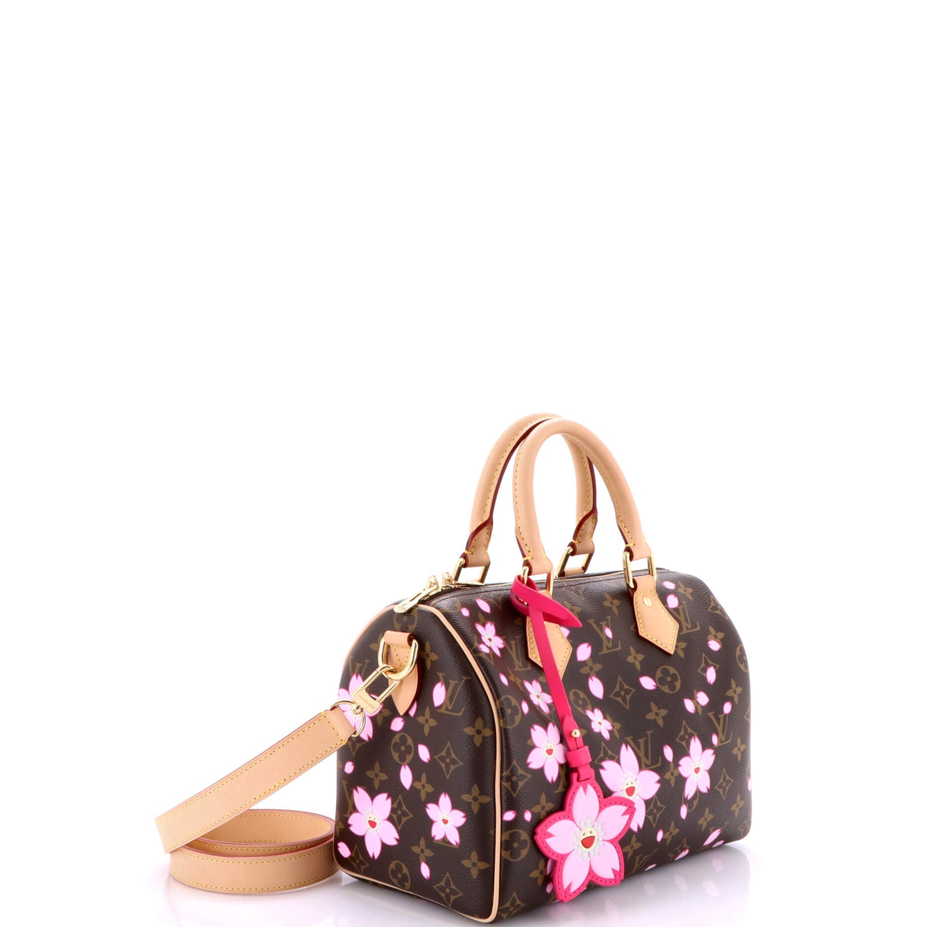x Takashi Murakami Speedy Handbag Limited Edition Cherry Blossom Monogram 25