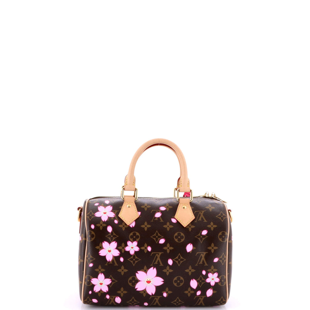 x Takashi Murakami Speedy Handbag Limited Edition Cherry Blossom Monogram 25