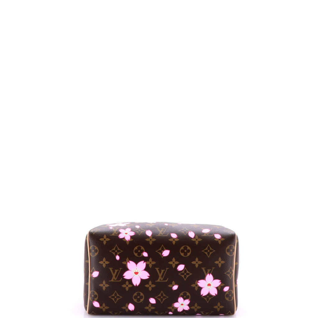 x Takashi Murakami Speedy Handbag Limited Edition Cherry Blossom Monogram 25