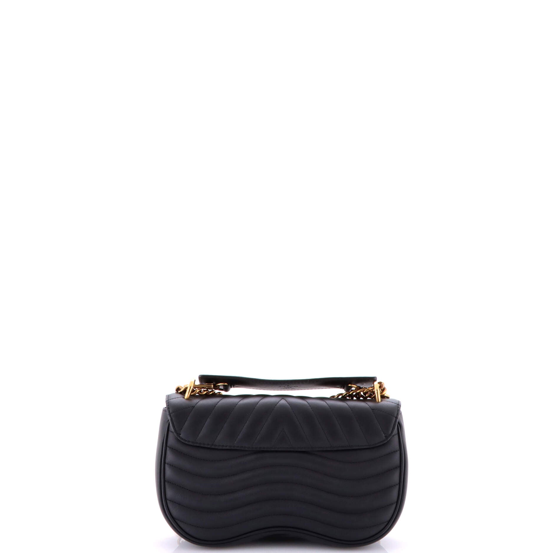 New Wave Chain Bag Quilted Leather MM