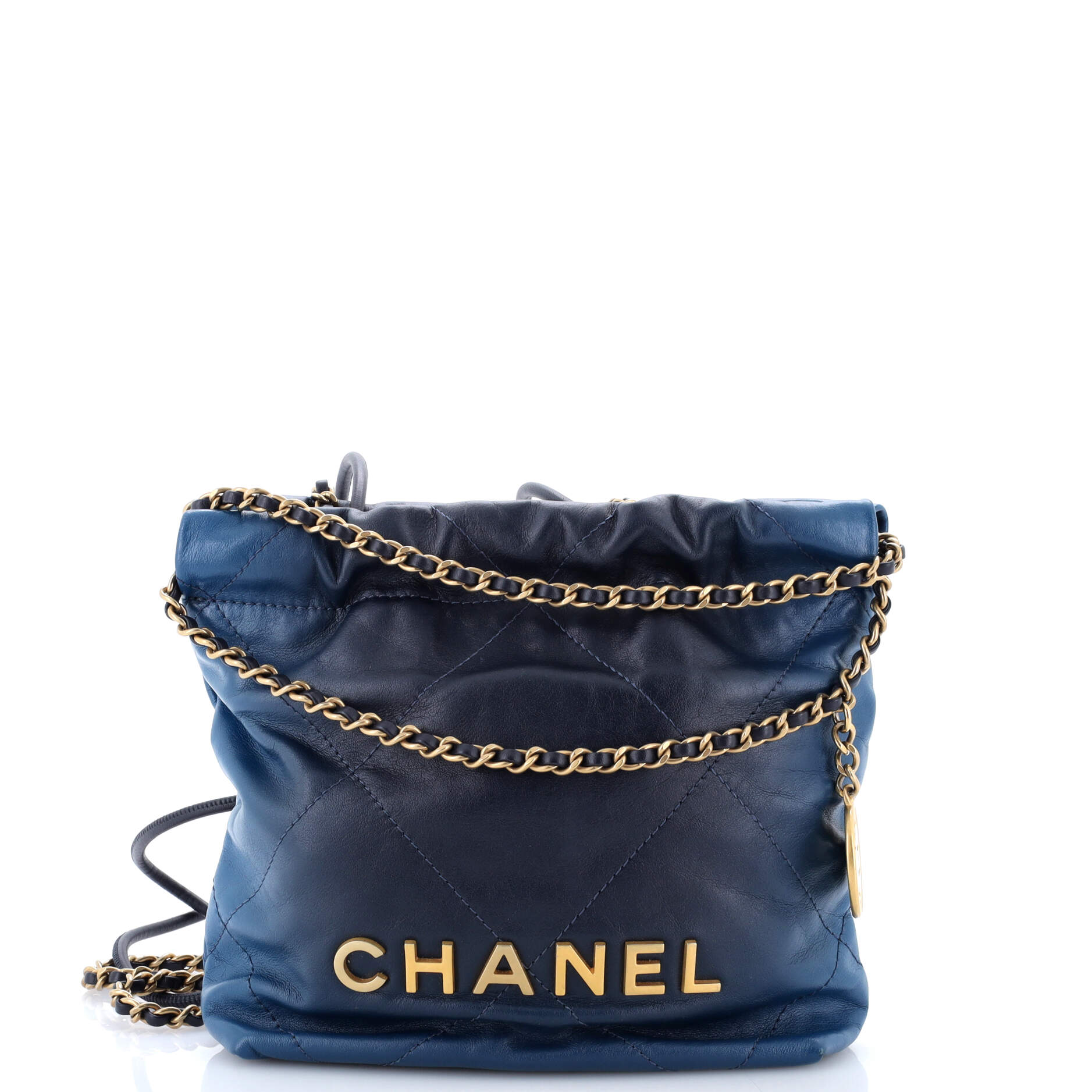 22 Chain Hobo Quilted Shaded Calfskin Mini
