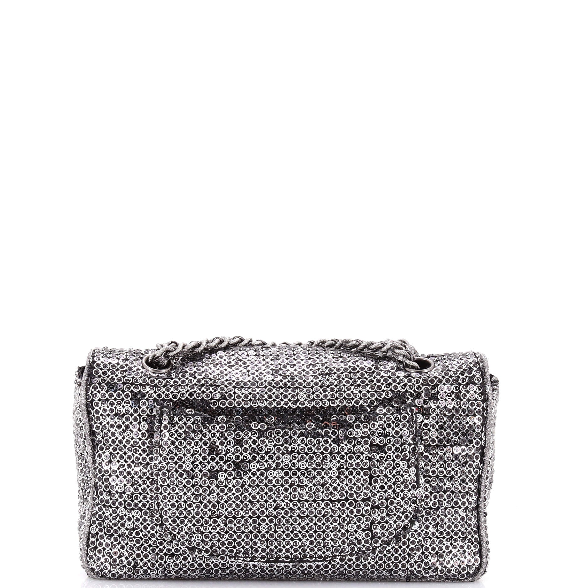 Classic Single Flap Bag Sequins Medium