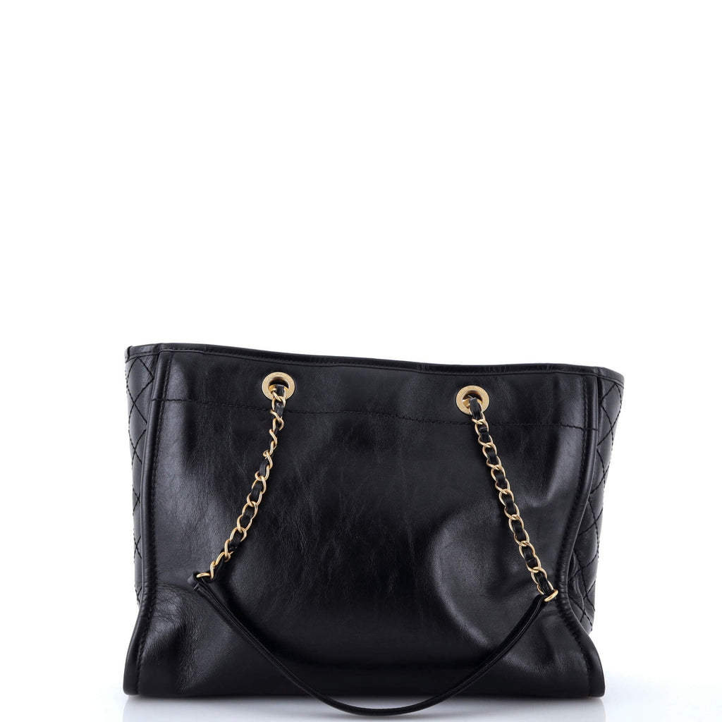 Deauville Tote Embellished Shiny Calfskin Small