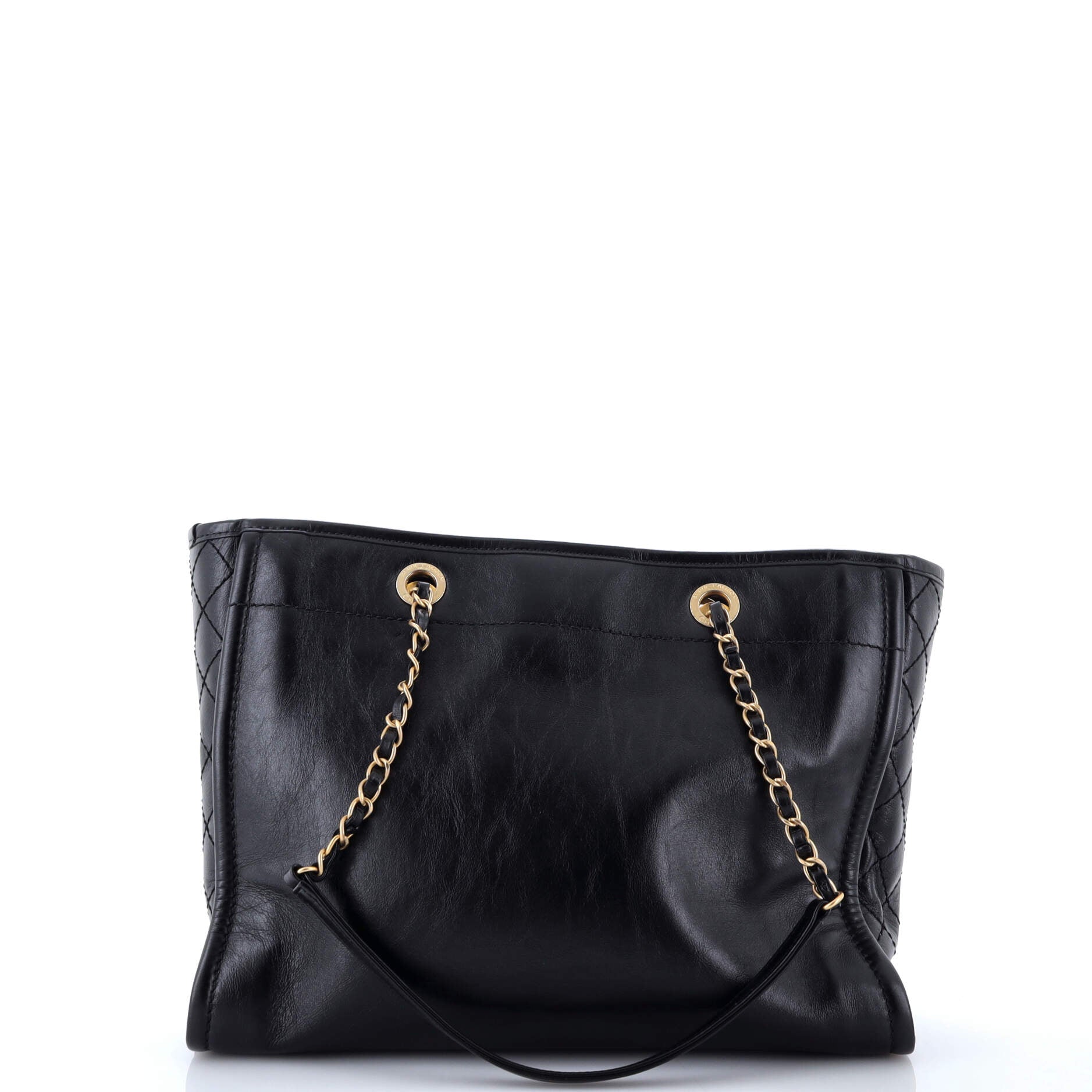 Deauville Tote Embellished Shiny Calfskin Small