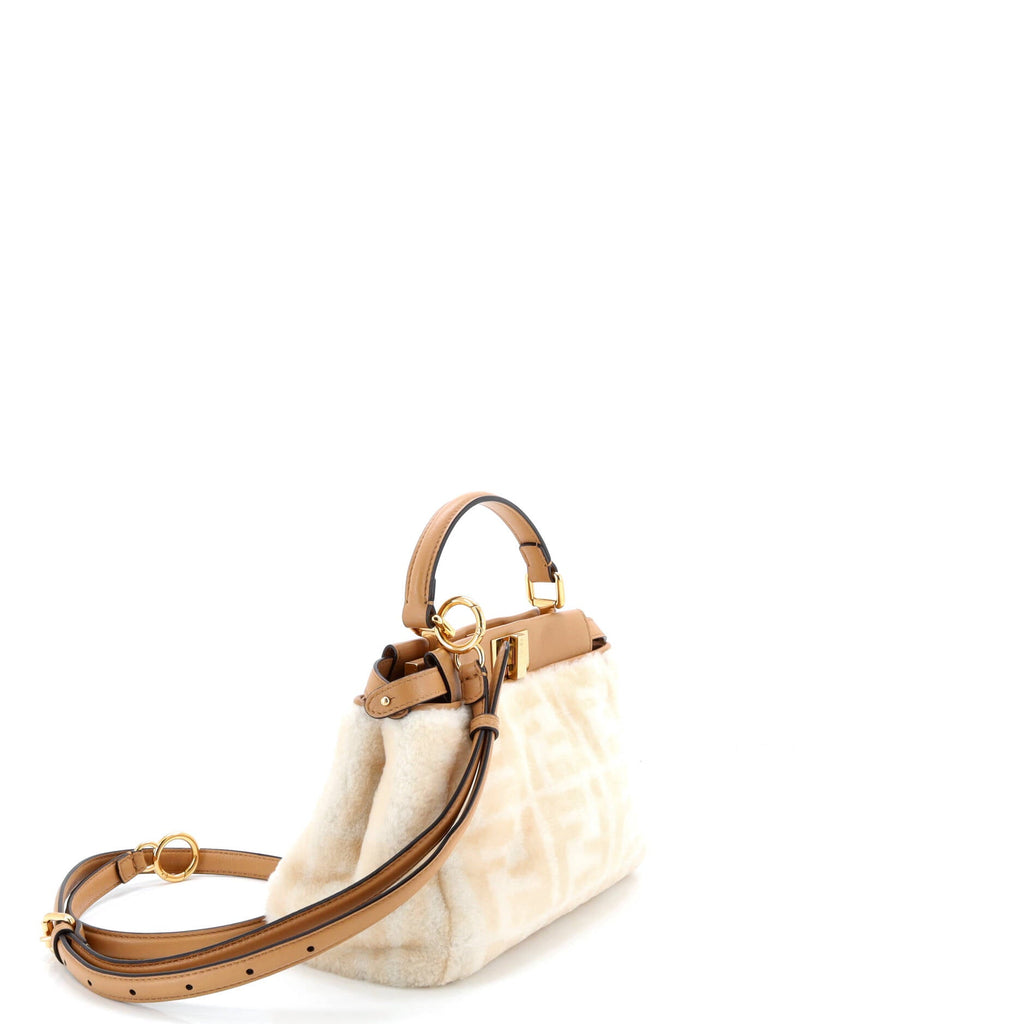 Peekaboo Bag Zucca Shearling Mini