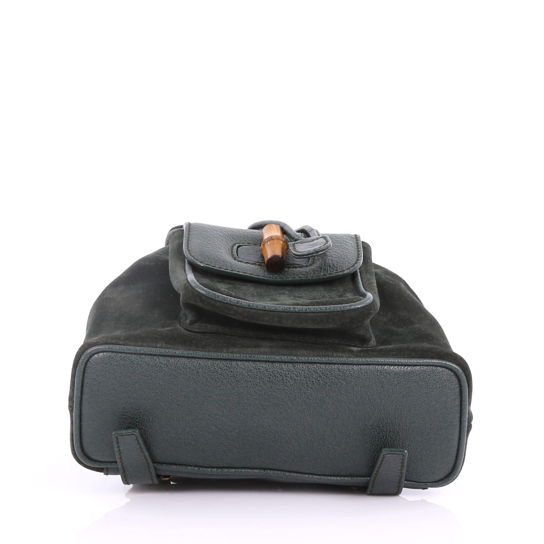 Vintage Bamboo Backpack Suede Mini