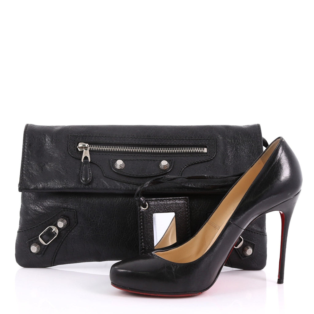 Envelope Clutch Giant Studs Leather