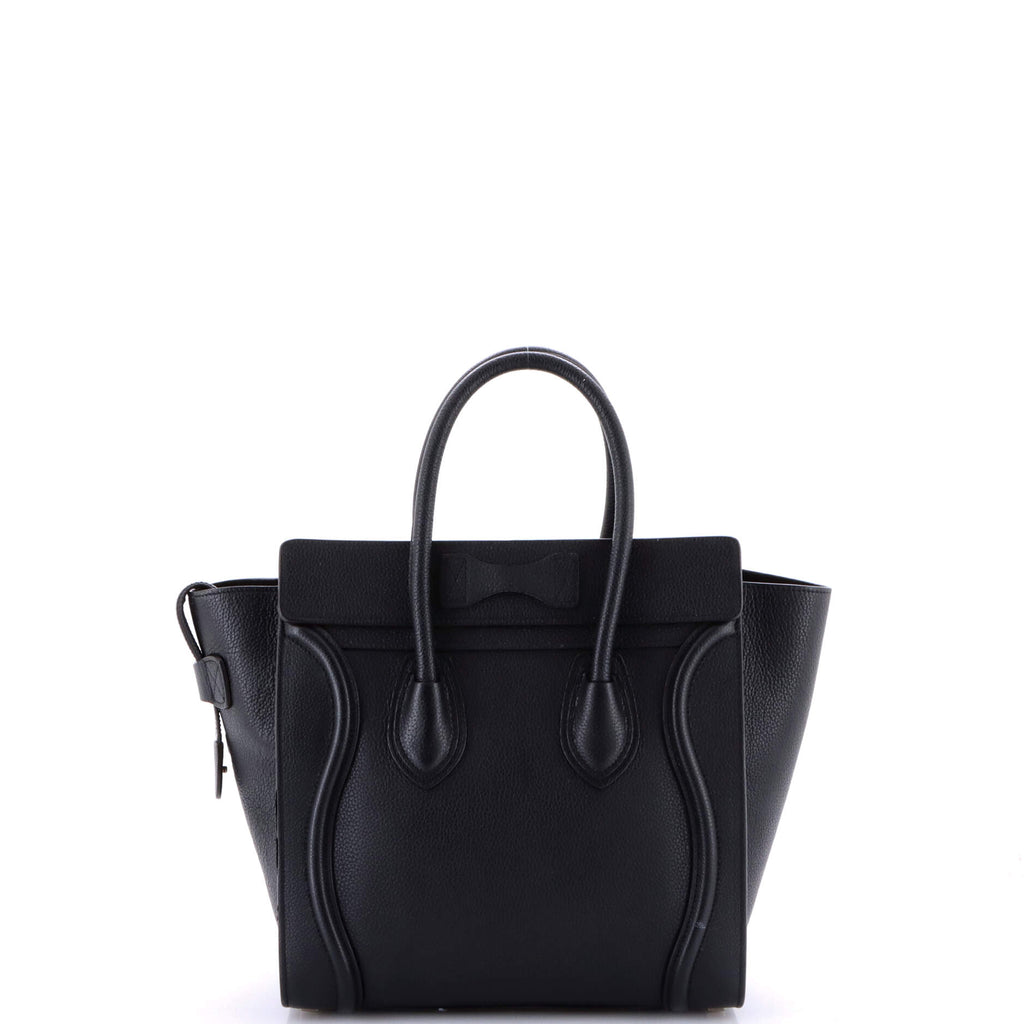 Luggage Bag Grainy Leather Micro