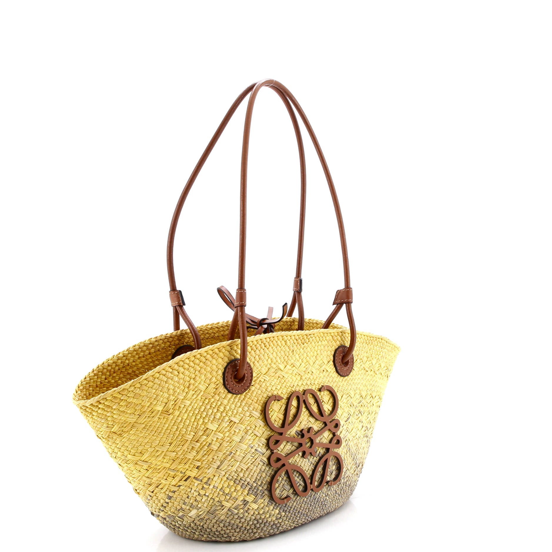 Anagram Basket Tote Raffia Small