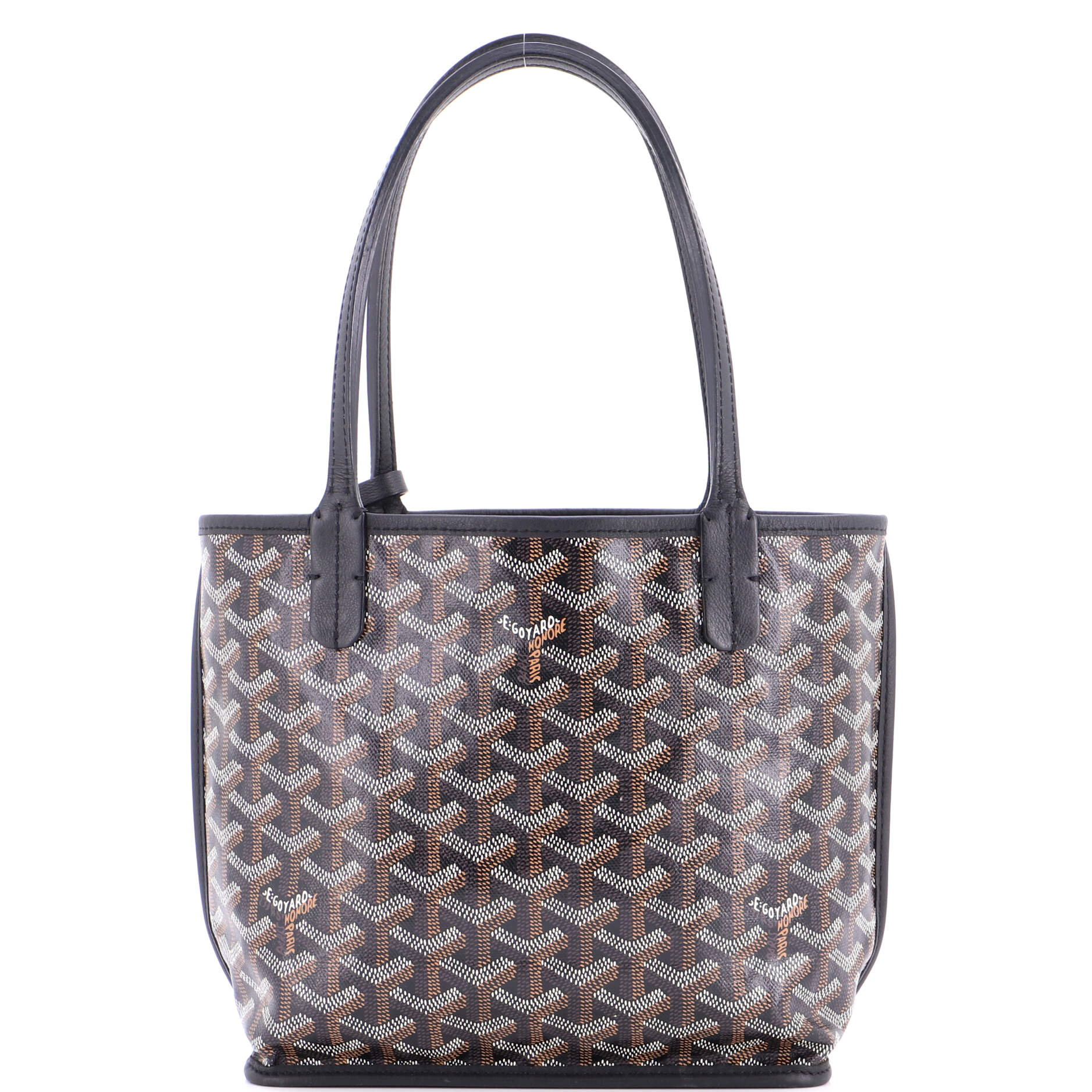 Anjou Reversible Tote Coated Canvas Mini