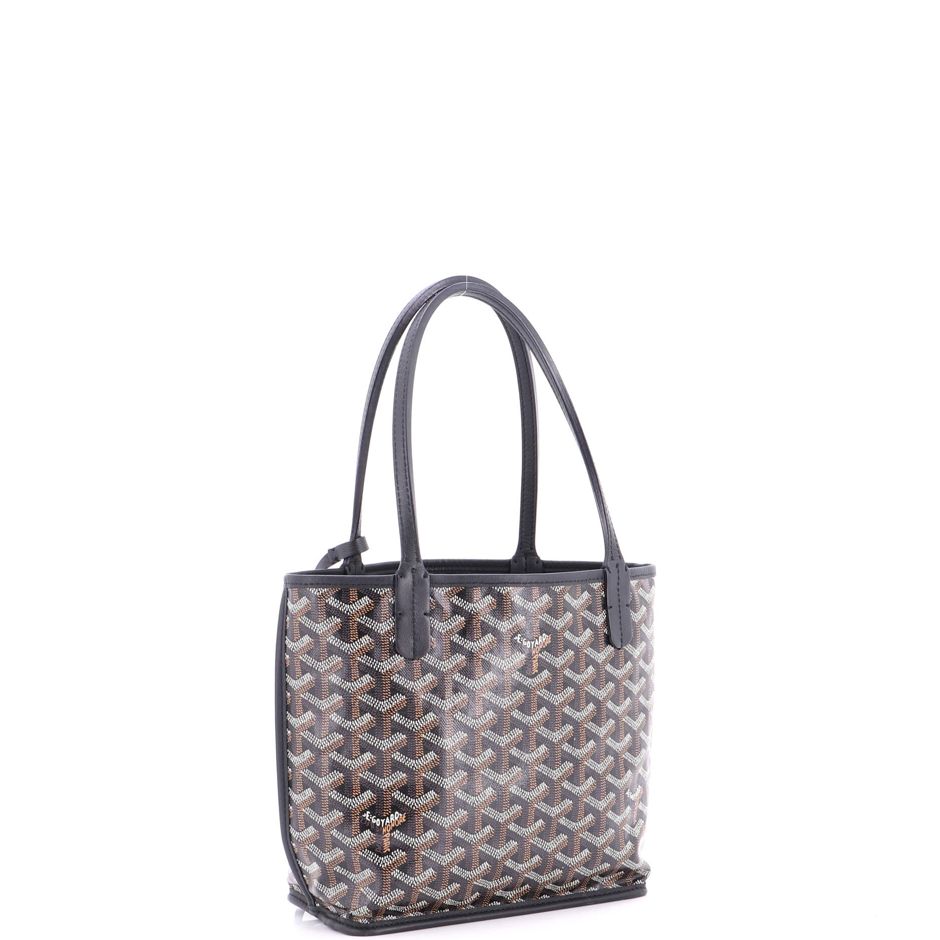 Anjou Reversible Tote Coated Canvas Mini