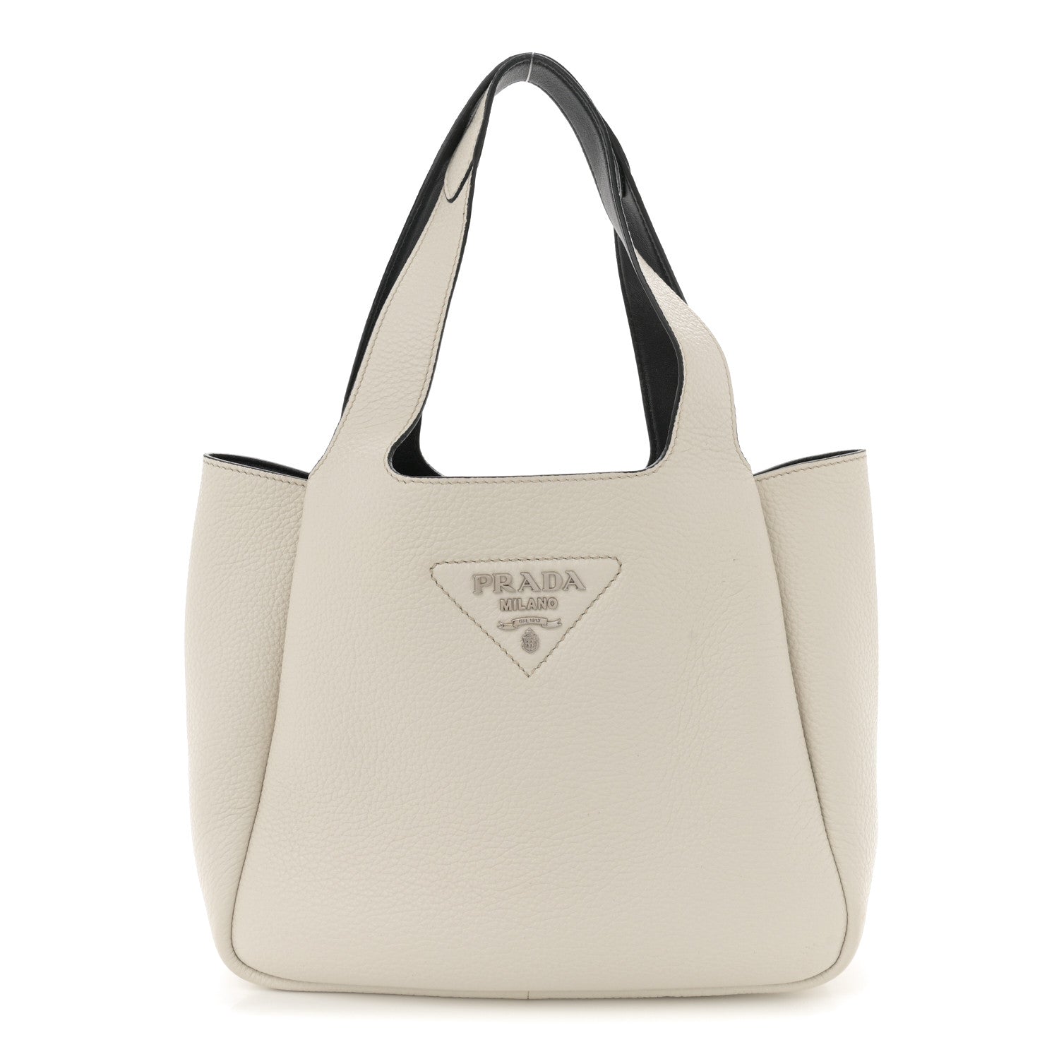 Vitello Daino Soft Mini Dynamique Tote Talco Black