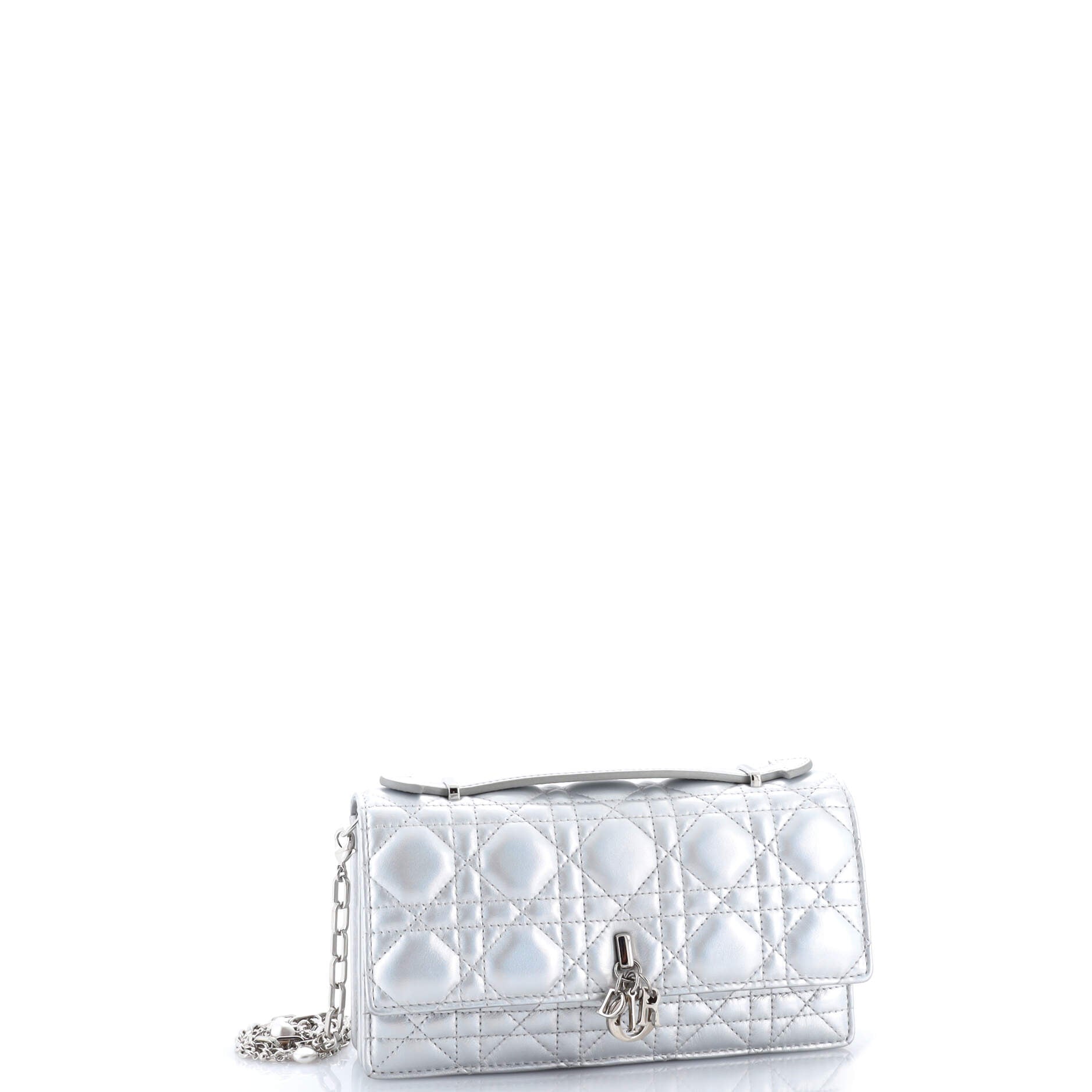 My Dior Top Handle Flap Bag Cannage Quilt Lambskin Mini