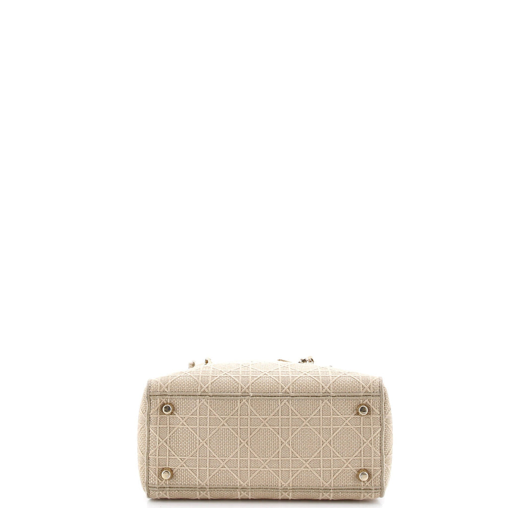 Lady D-Lite Bag Cannage Embroidered Canvas Medium