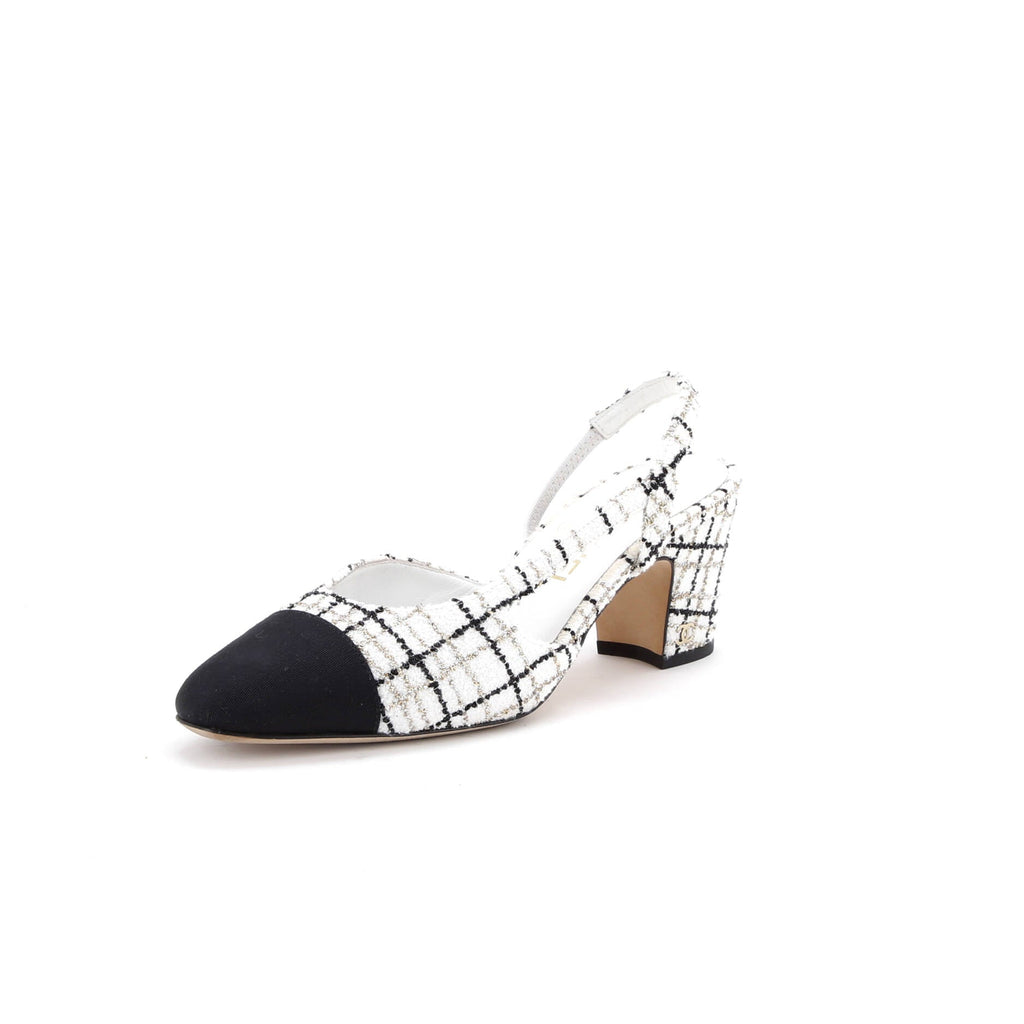 Women's Cap Toe CC Slingback Pumps Tweed