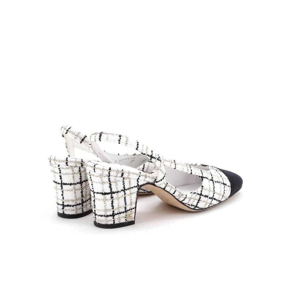 Women's Cap Toe CC Slingback Pumps Tweed