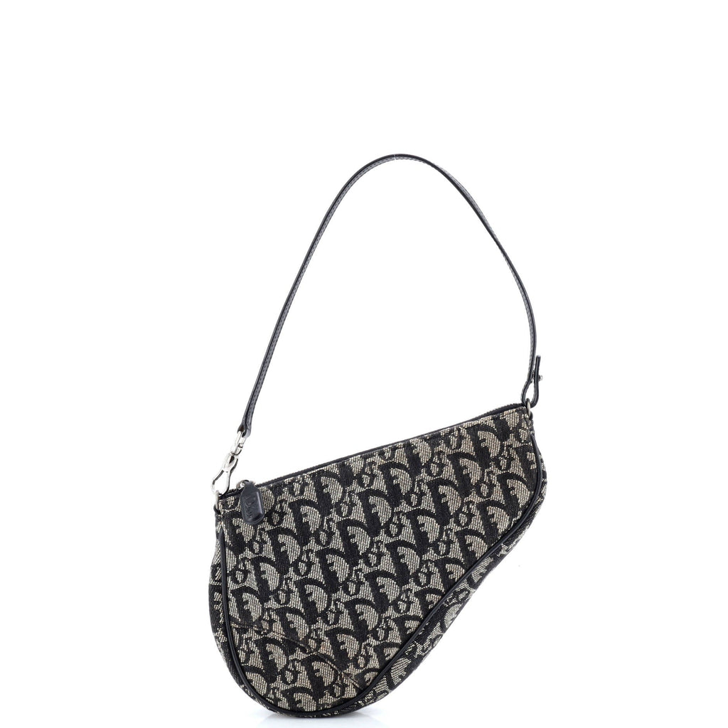 Vintage Saddle Bag Diorissimo Canvas Mini