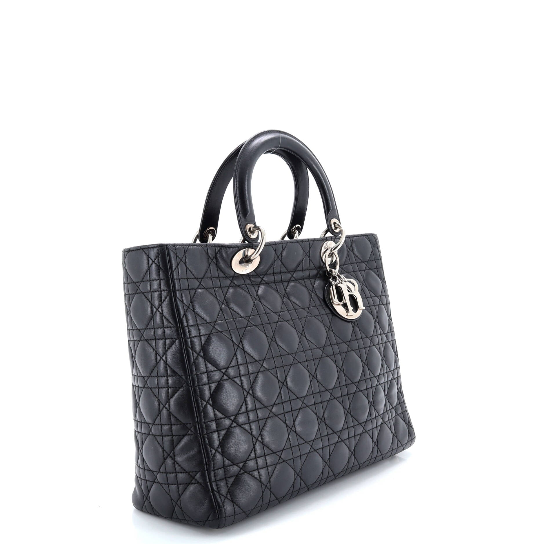 Lady Dior Bag Cannage Quilt Lambskin Large