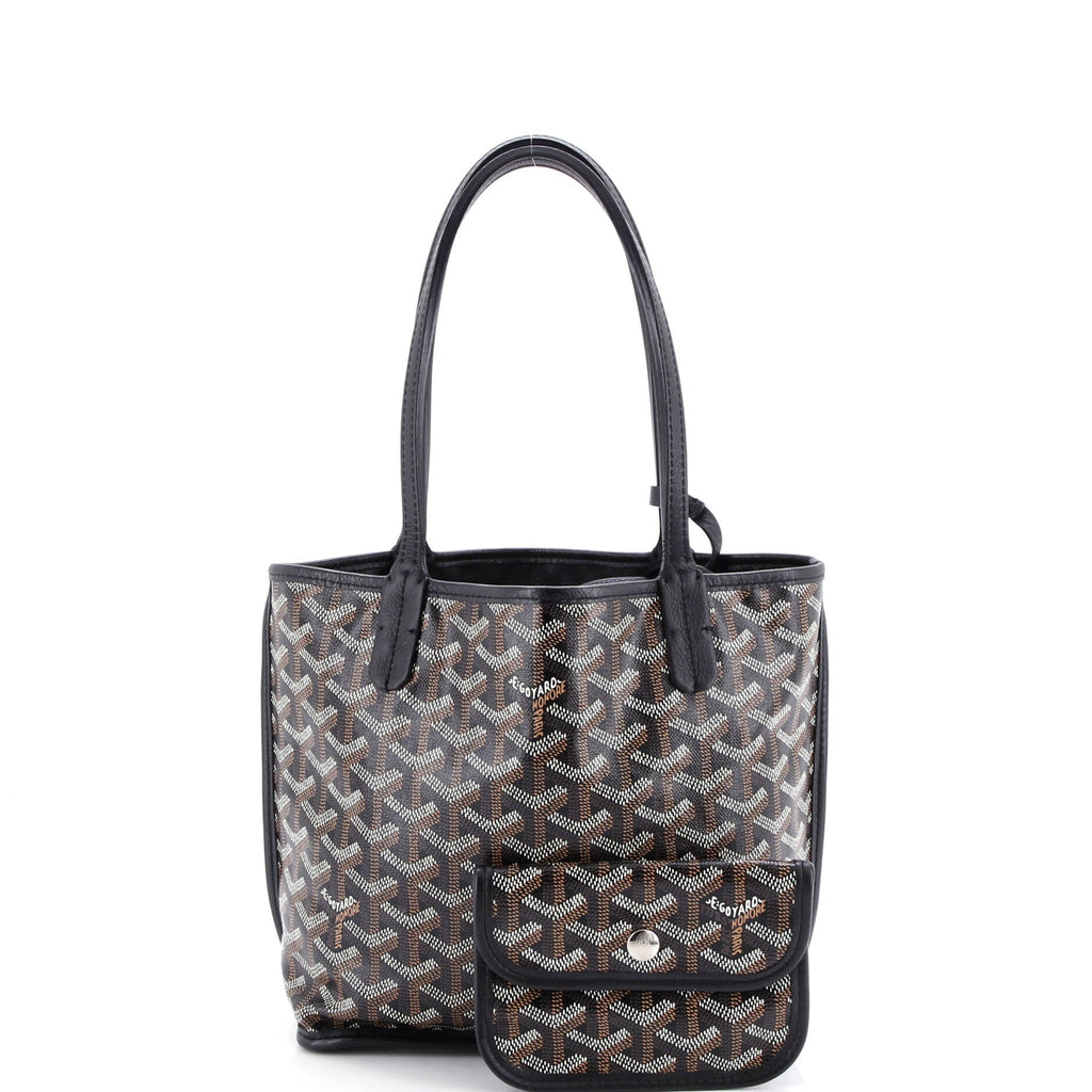 Anjou Reversible Tote Coated Canvas Mini