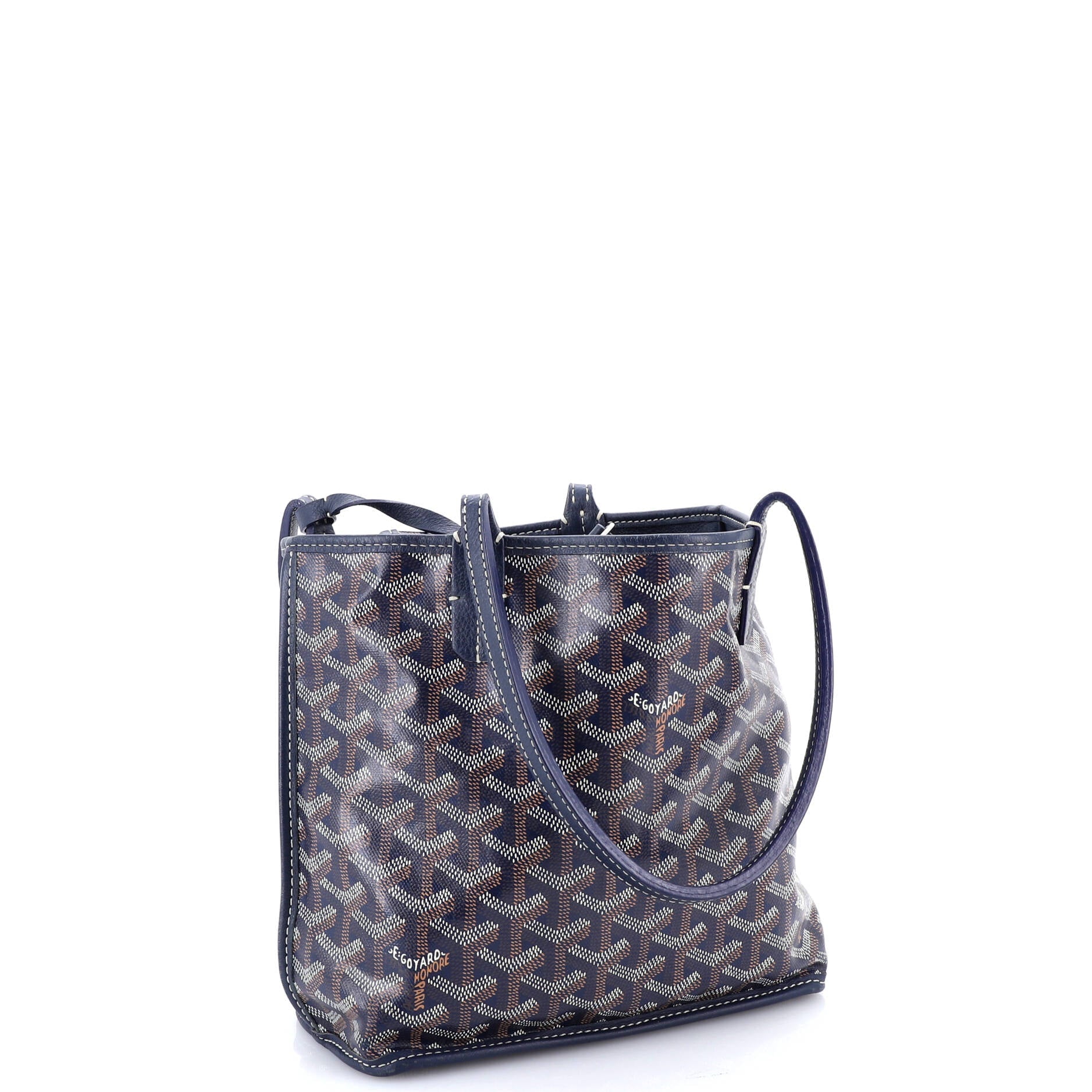 Anjou Reversible Tote Coated Canvas Mini