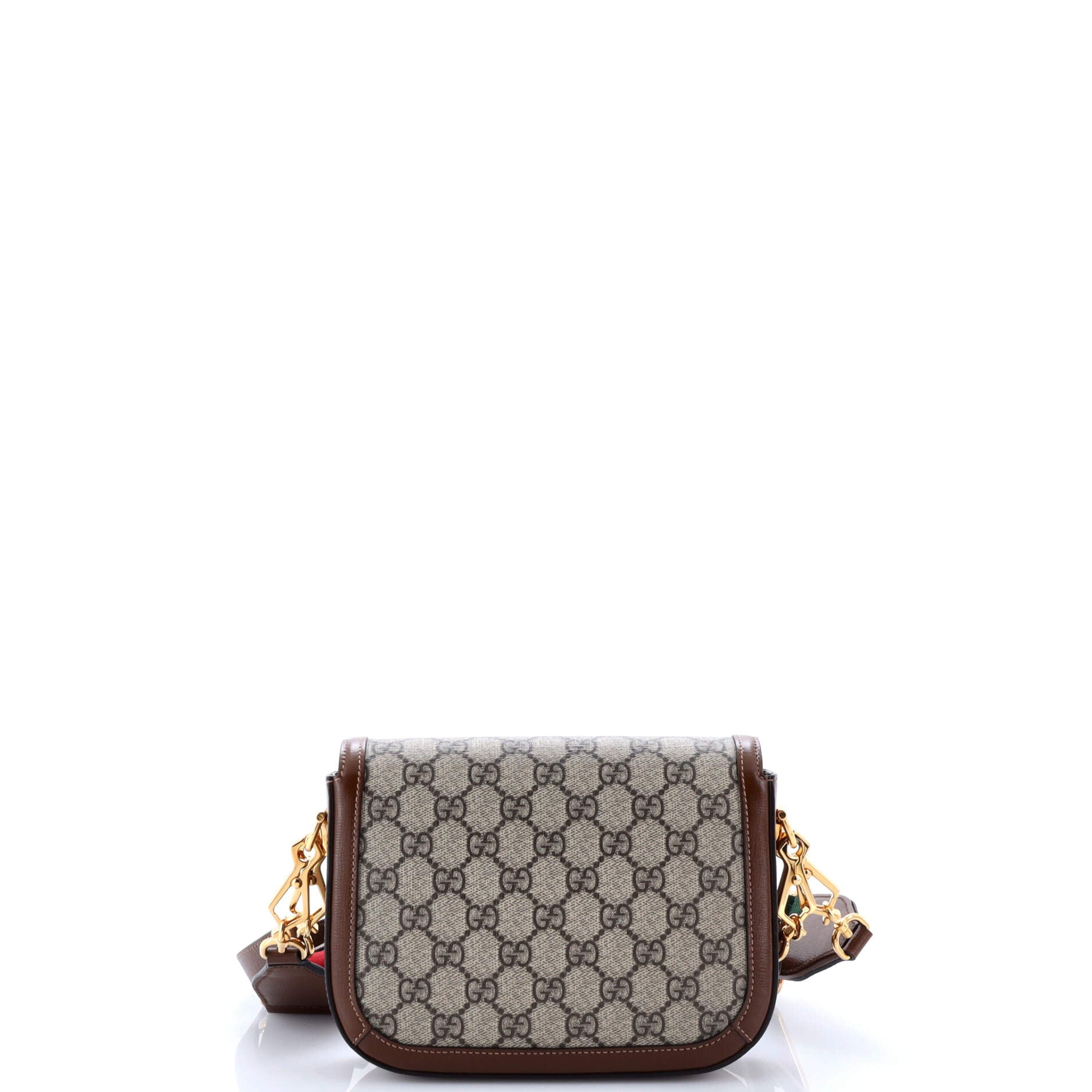 Horsebit 1955 Shoulder Bag GG Coated Canvas with Leather Mini