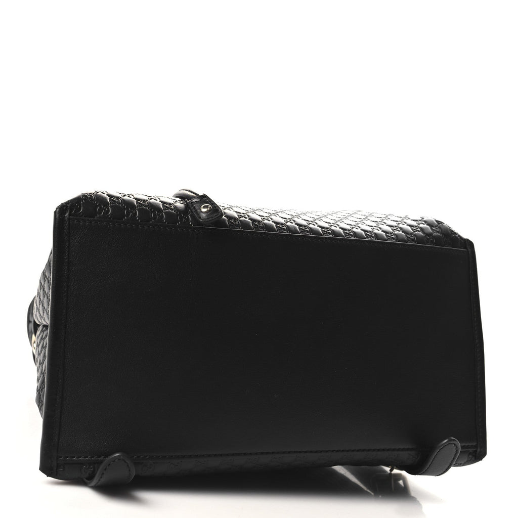 Microguccissima Drawstring Backpack Black