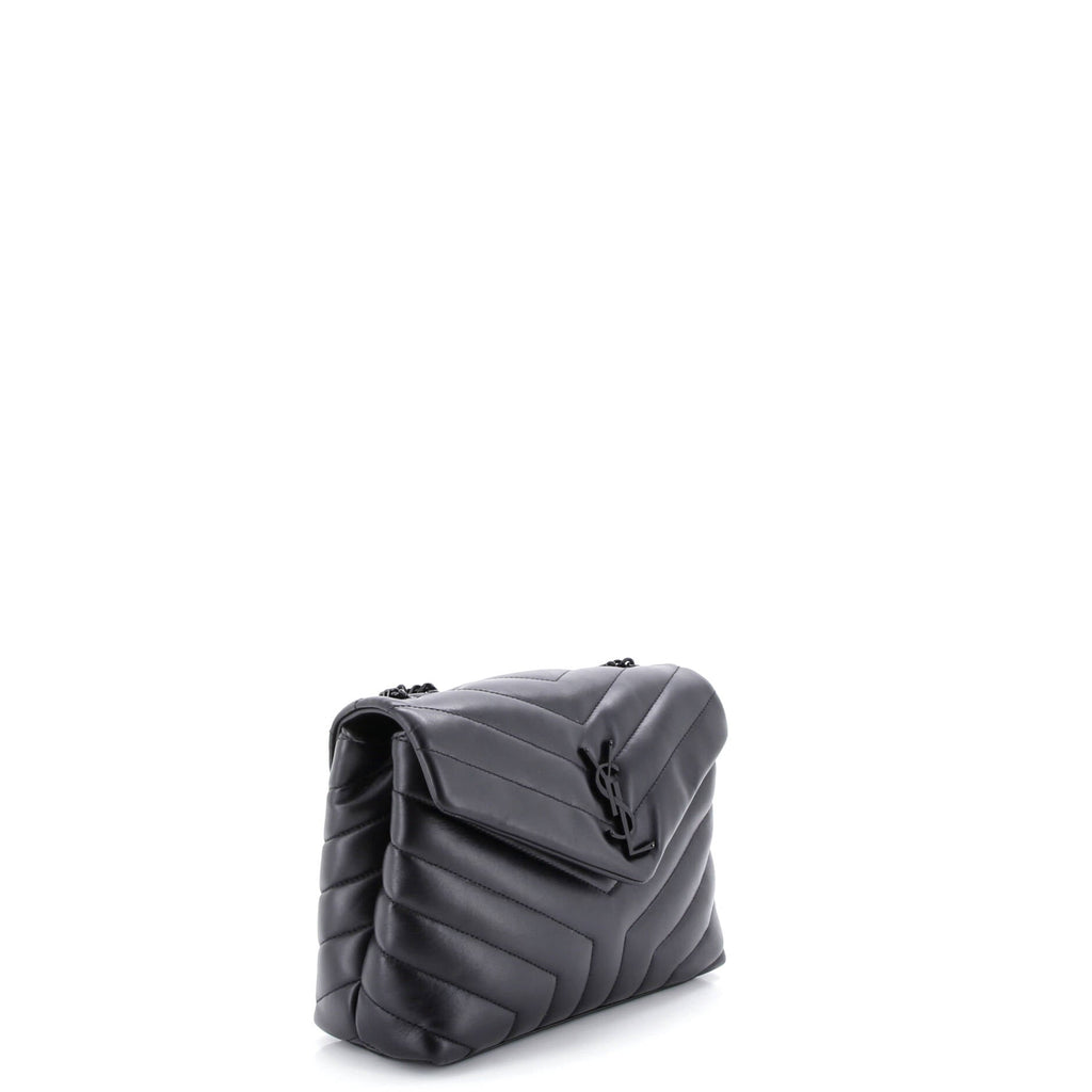 Loulou Shoulder Bag Matelasse Chevron Leather Small
