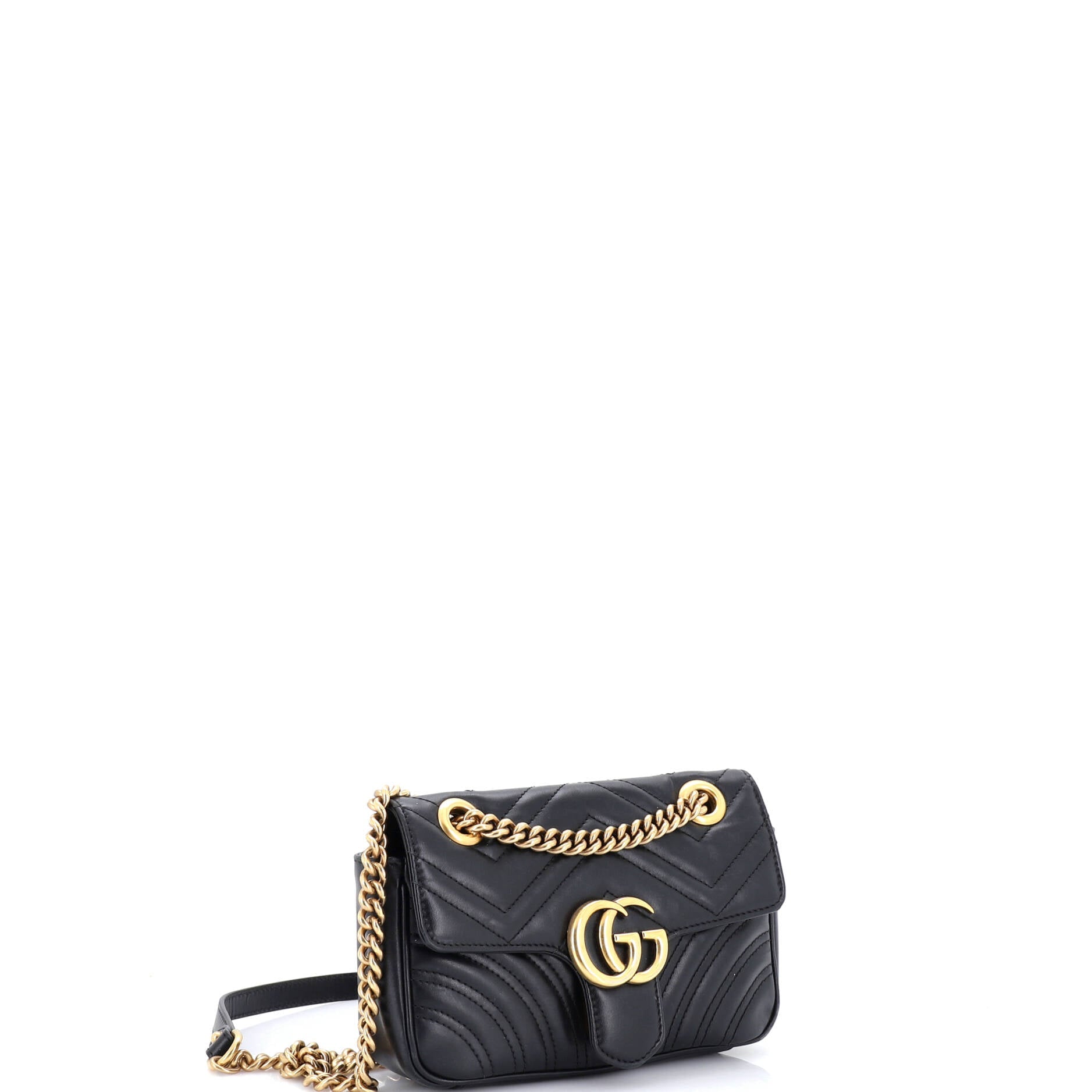 GG Marmont Flap Bag Matelasse Leather Small