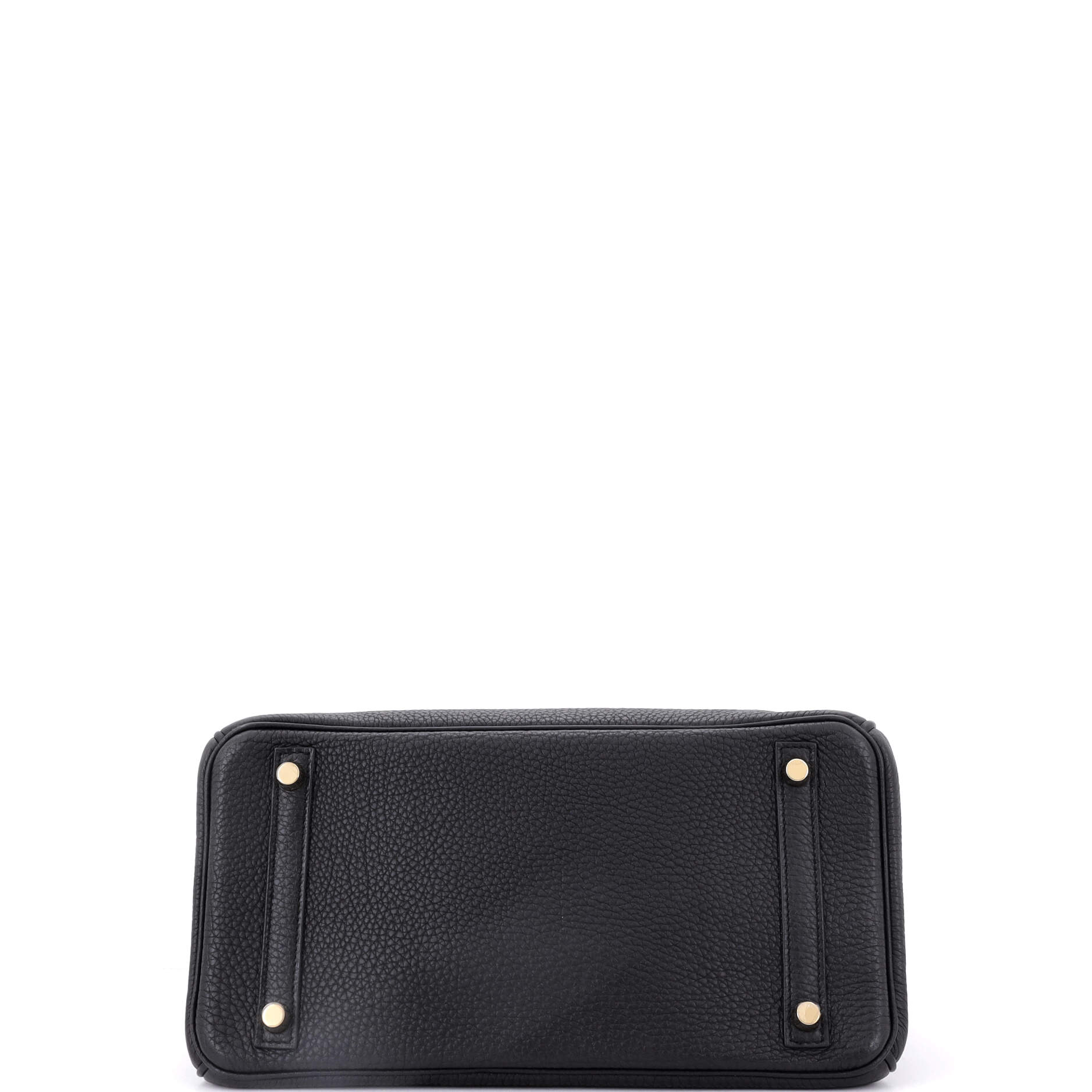 Birkin Handbag Noir Clemence with Gold Hardware 30