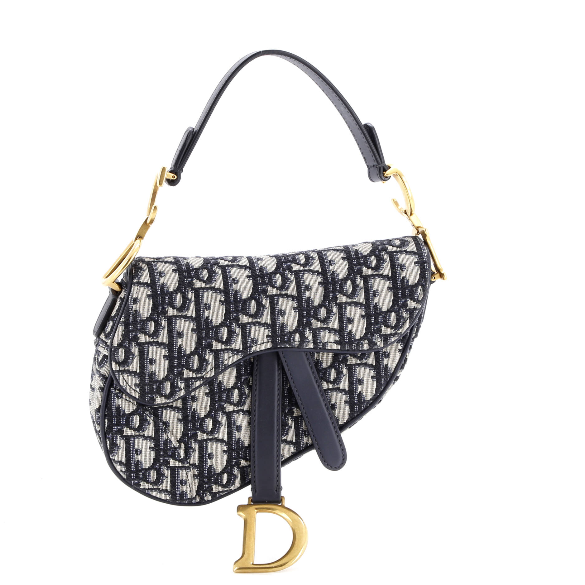 Saddle Handbag Oblique Canvas Mini