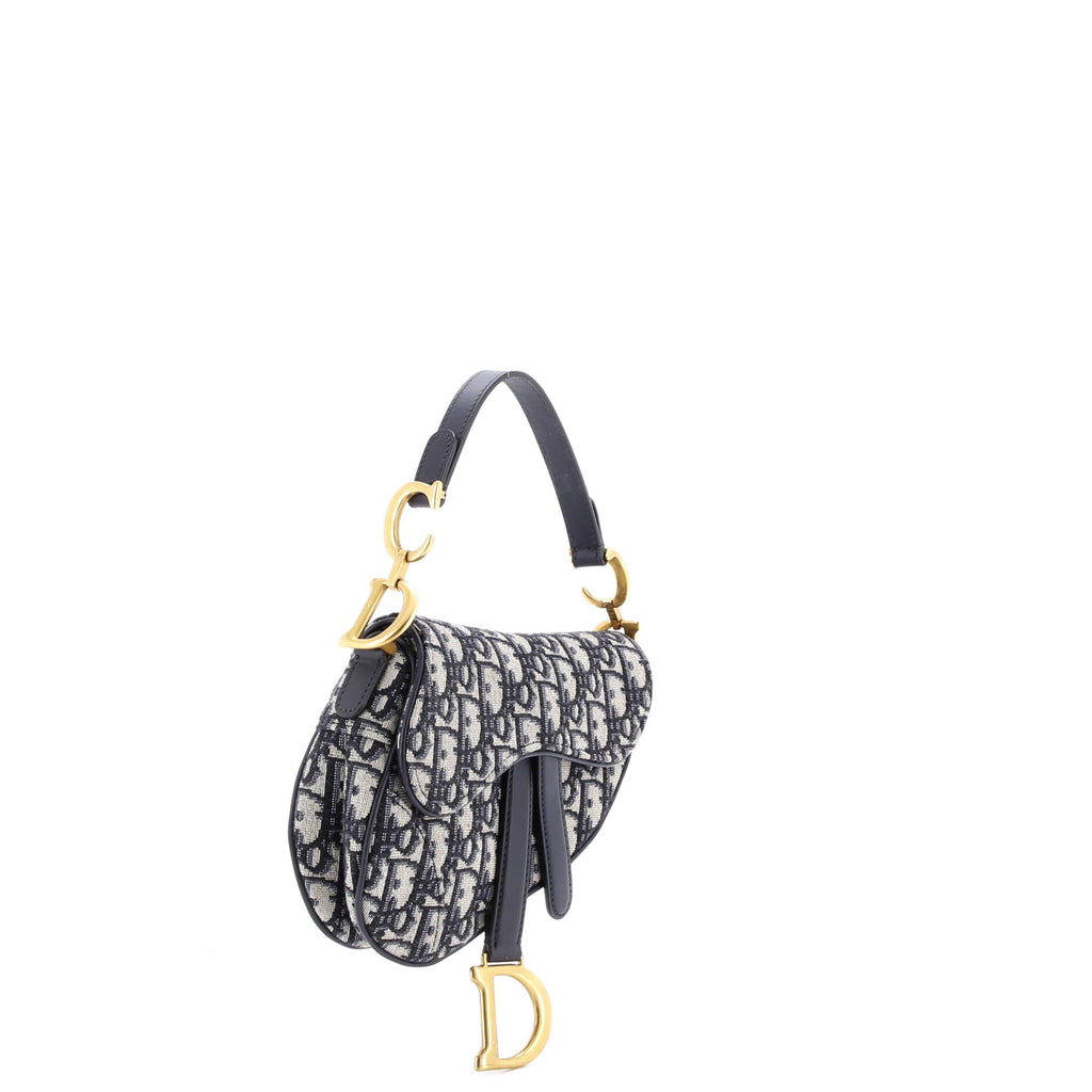 Saddle Handbag Oblique Canvas Mini