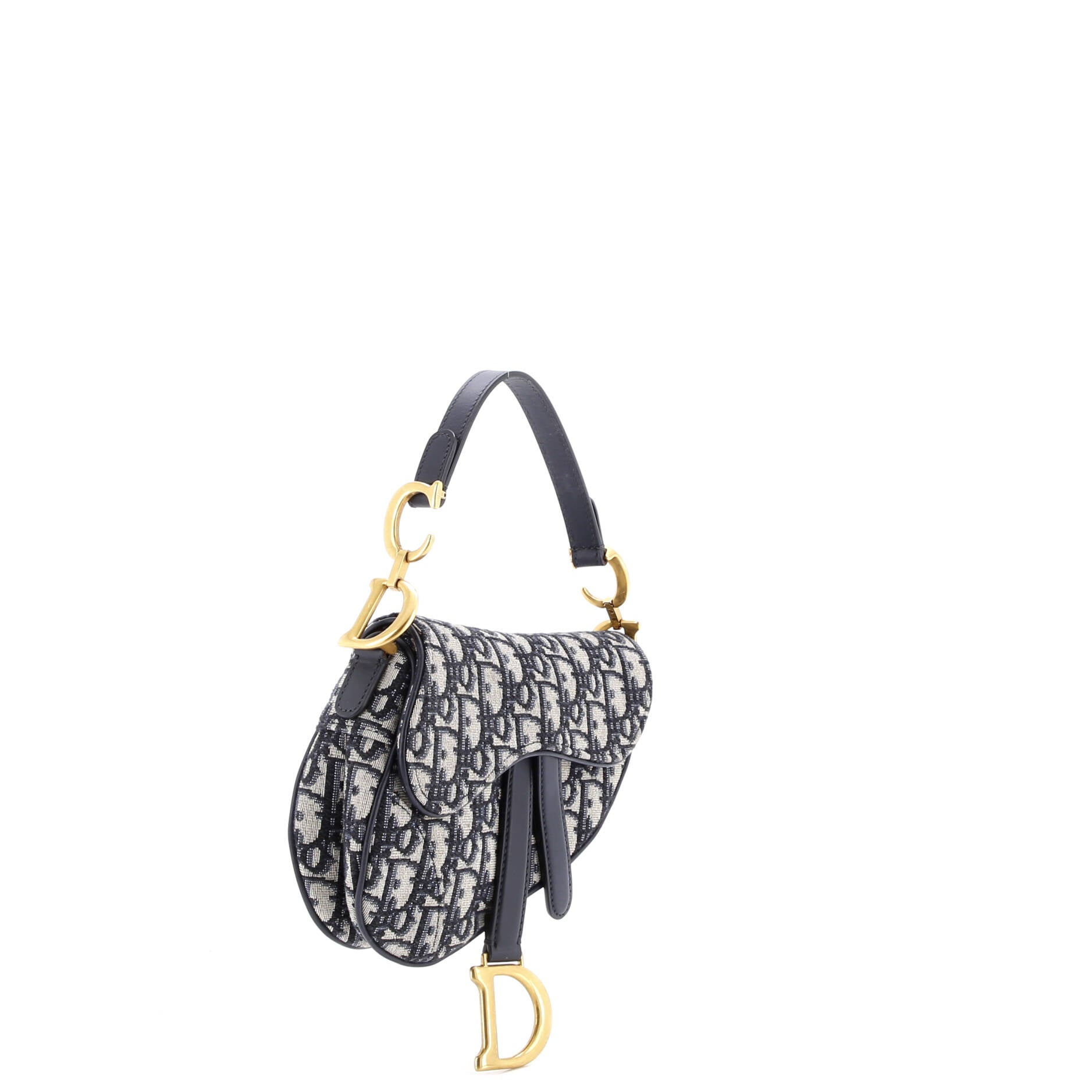 Saddle Handbag Oblique Canvas Mini