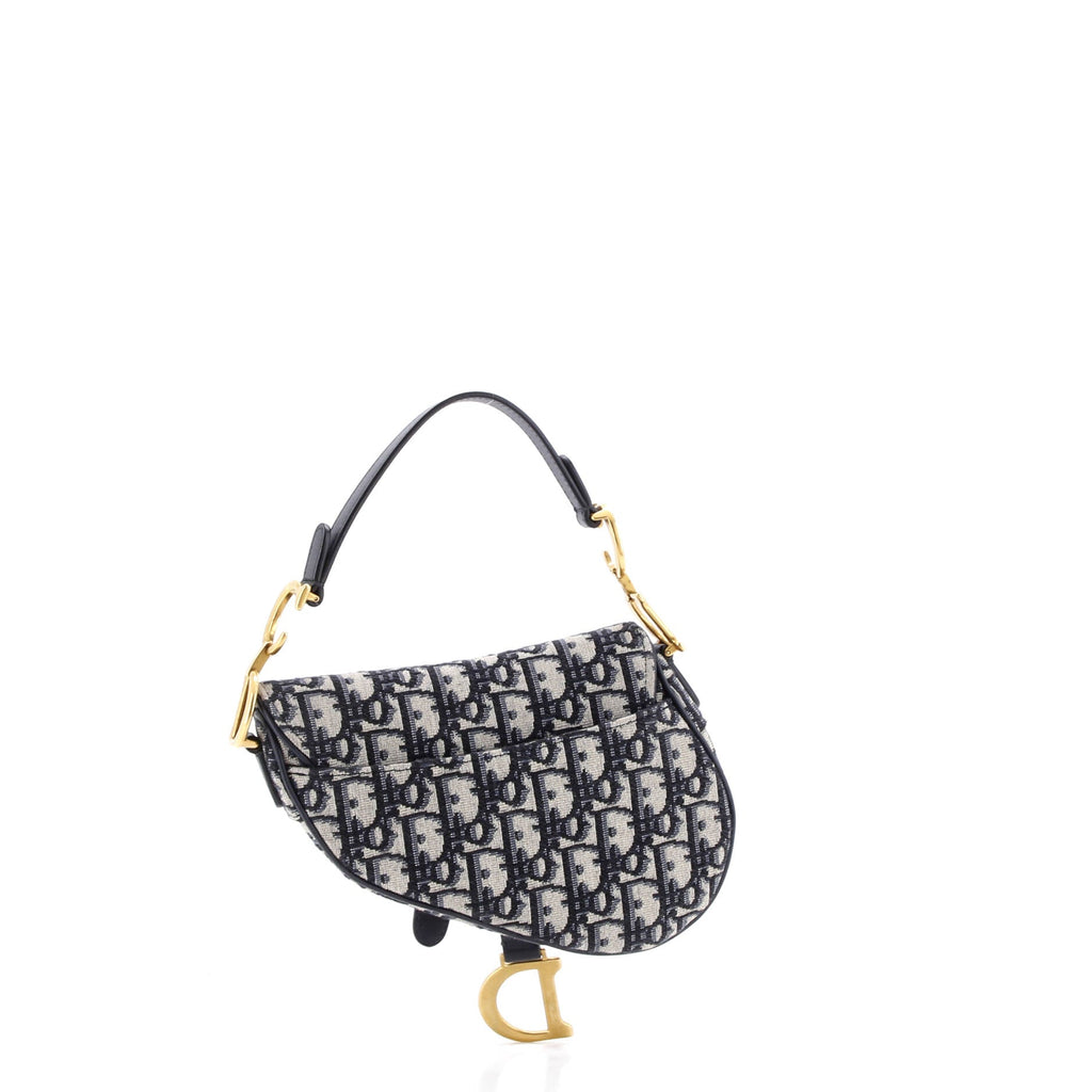 Saddle Handbag Oblique Canvas Mini