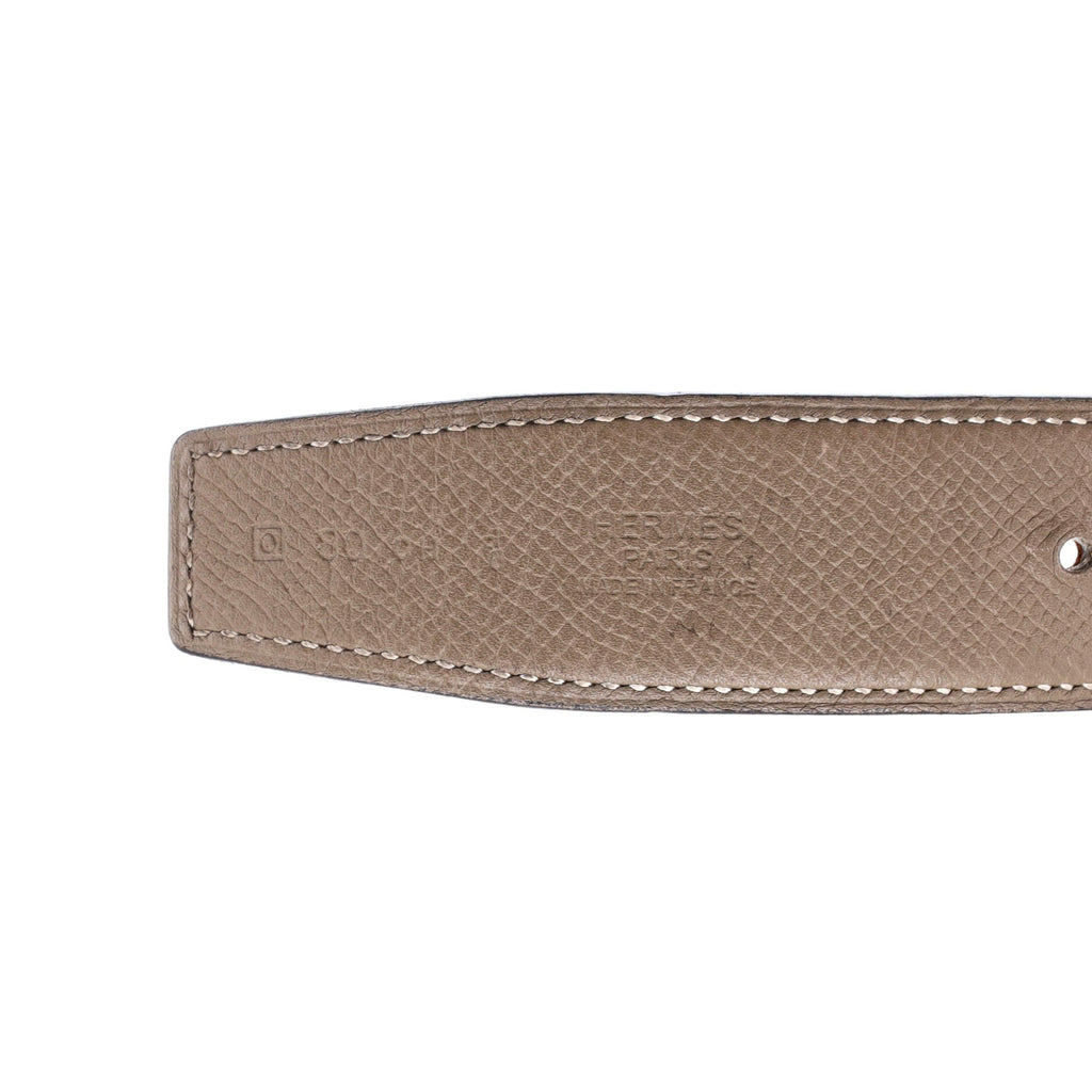 Constance Martelee H Reversible Belt Leather with Hammered Hardware Medium
