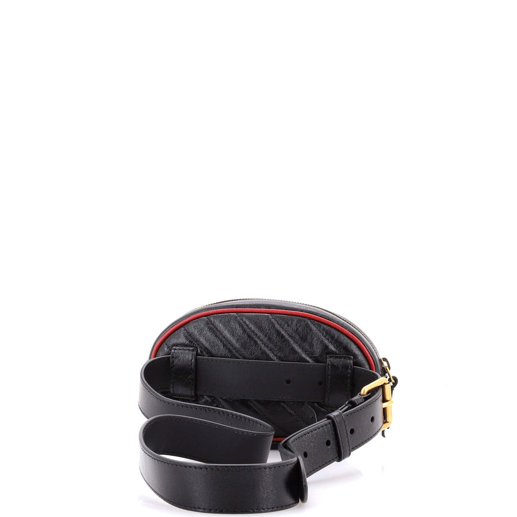 GG Marmont Belt Bag Diagonal Quilted Leather