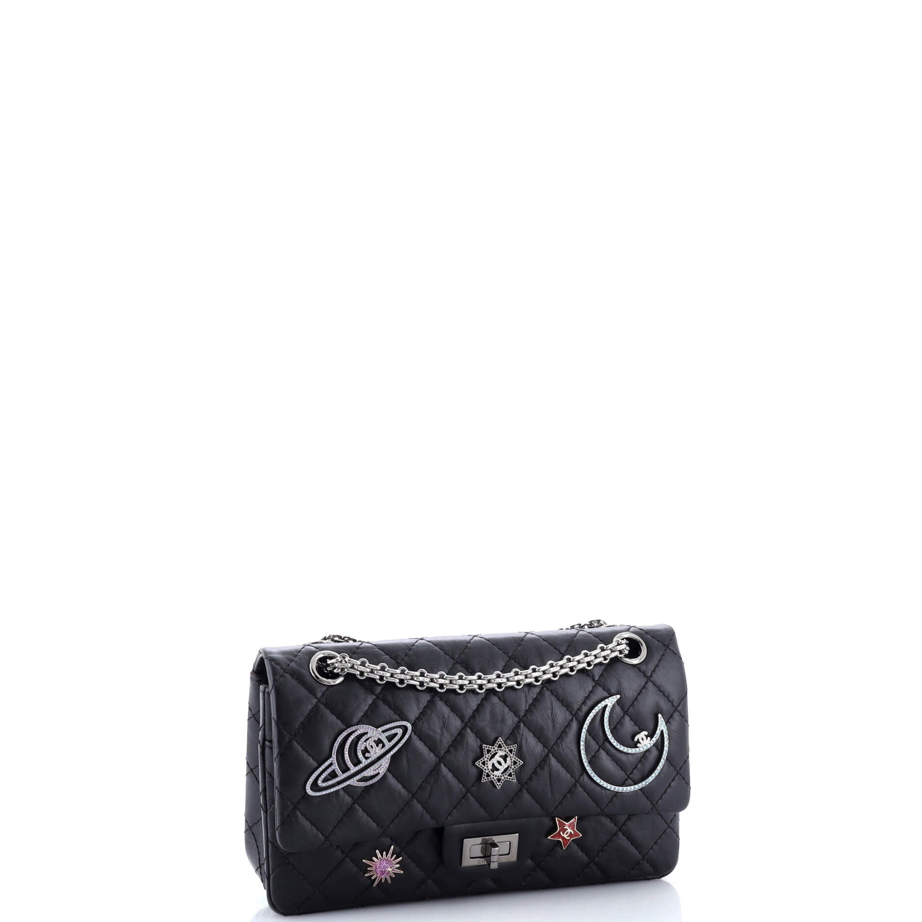 Space Charms Reissue 2.55 Flap Bag Quilted Aged Calfskin 225