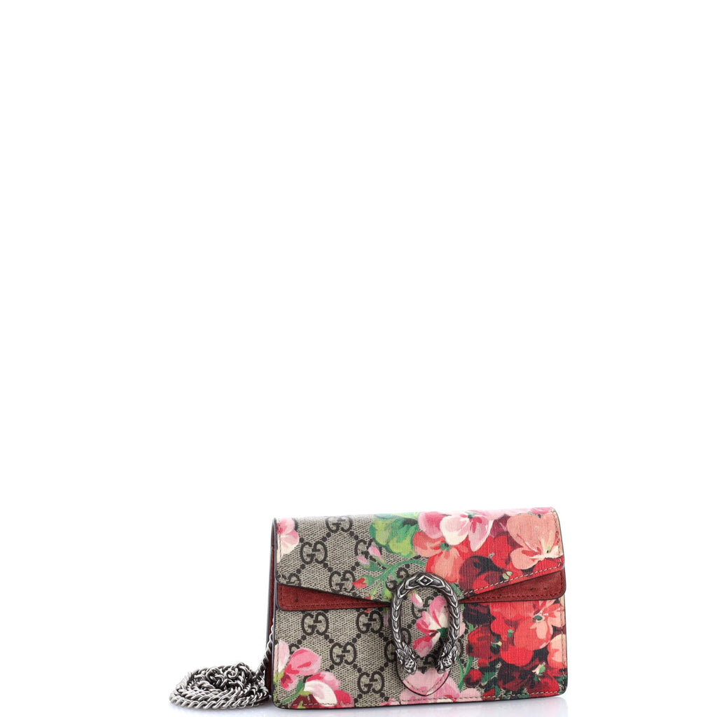 Dionysus Bag Blooms Print GG Coated Canvas Super Mini