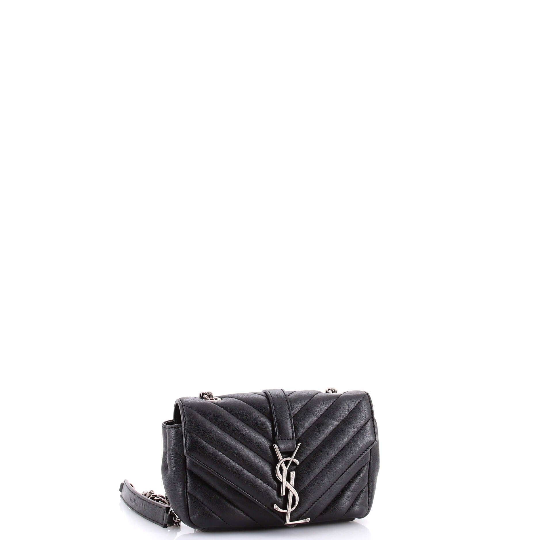 Classic Monogram Crossbody Bag Matelasse Chevron Leather Baby