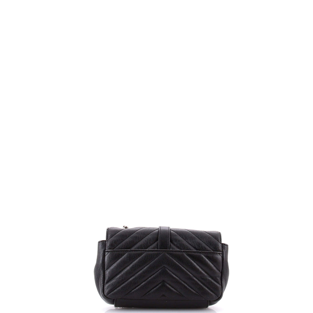 Classic Monogram Crossbody Bag Matelasse Chevron Leather Baby